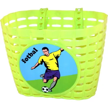 košík na kolo Košík na řidítka dětský FOTBAL zelený