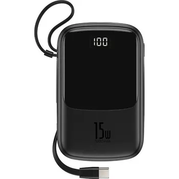 Powerbanka Baseus PPQD-A01 Qpow Digital Display Powerbank 10 000 mAh 15W Black