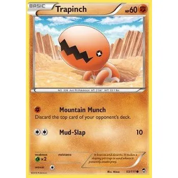 Sběratelská karetní hra Pokémon FFI 053/111 Trapinch - Furious Fists Stav: Excellent, Verze: NORMAL