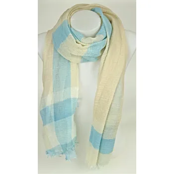 Šála Bavlněná šála vzor 2 Barva: béžová