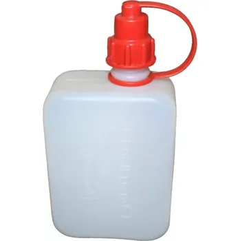 Kanystr HDPE KANYSTR 0,5 L NATUR NA PHM 53X95X155 MM UZÁVĚR VNITŘNÍ PRŮMĚR 18 MM MAX 44stupnů