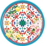 Guzzini, Jídelní talíř Flowers & Lemon 27,5 cm modro-červený - Formadore