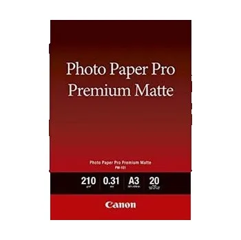 Fotopapír Canon paper premium Matte Photo 8657B006, 210 g/m2, A3, matný, inkoustový, bílý, foto papír