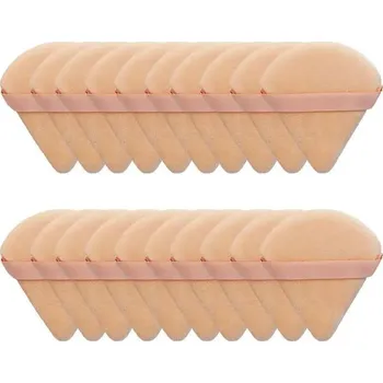 Make-up Sametová trojúhelníková houbička na make-up | makeup houbička, kosmetické potřeby - 20ks barvy kůže