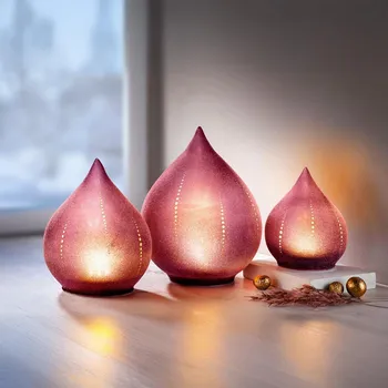 Vánoční dekorace Weltbild Apunta 493285 skleněné dekorace růžové 3 ks