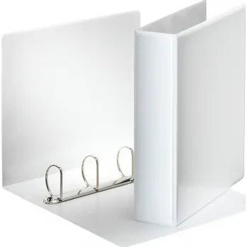 Kancelářské potřeby Pořadač Esselte A4 kroužkový prezentační 4 - kroužek 7,7 cm / bílá