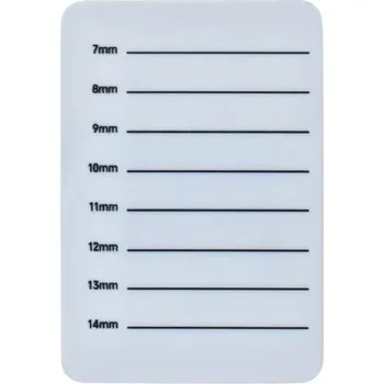 Péče o řasy a obočí Paleta na prodlužování řas s měřítkem | Držák na řasy, Paleta na řasy - 7-14-bílá