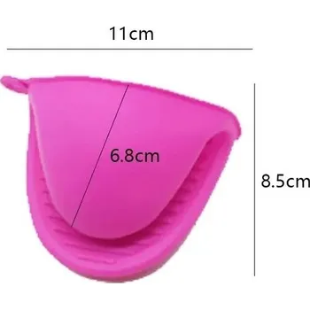 Chňapka Silikonové protiskluzové kuchyňské chňapky | tepelně odolné chňapky - 2ks Rose Red