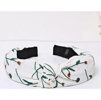 Čelenka Čelenka široká pro dámy a dívky | dámská čelenka | vlasové doplňky - styl 7-béžová