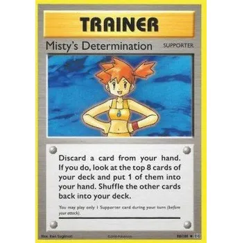 Volný čas Pokémon EVO 080/108 Misty's Determination - Evolutions Stav: Near Mint, Verze: NORMAL