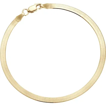 Náramek Stříbrný náramek FLAT GOLD Ag 925; ≤2,7 g.