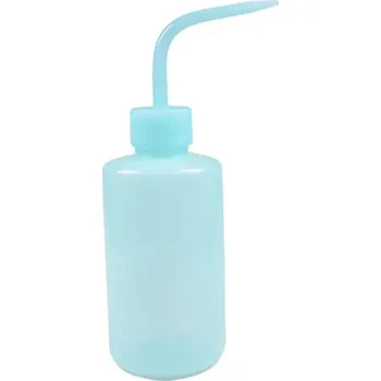 Plastová láhev 250 ml čirý plast na vodu | láhev, nádoba - modrý