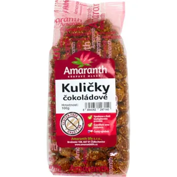 Amaranth life s.r.o. Kuličky čokoládové 100g Amaranth bez lepku 141