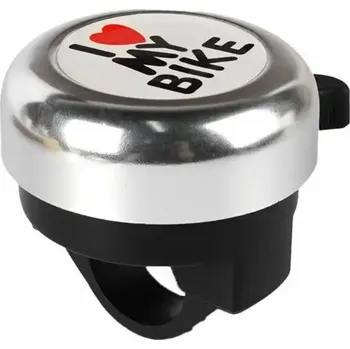 Zvonek na kolo Zvonek na kolo | zvonek na koloběžku s nápisem - Bílá