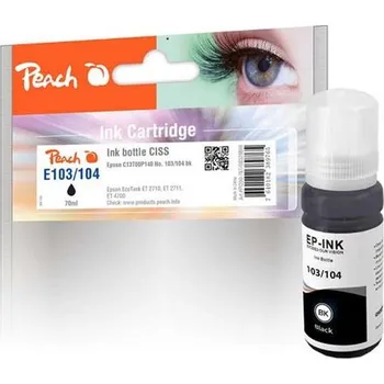 PEACH kompatibilní cartridge Epson No. 103/104, C13T00S140, C13T00P140, black, 70ml