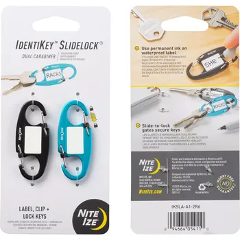 Nite Ize IdentiKey SlideLockDual Carabiner (2 ks) (Schránka na klíče Nite Ize IdentiKey SlideLockDual Carabiner - 2 Pack)