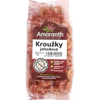 Amaranth life s.r.o. Kroužky jahodové 90g Amaranth bez lepku 131