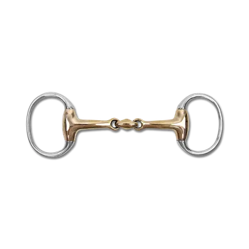 Udidlo pro koně Udidlo oliva dvakrát lomené Waldhausen, 16/18 mm, 14,5 cm