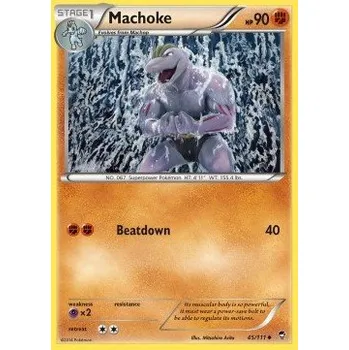 Sběratelská karetní hra Pokémon FFI 045/111 Machoke - Furious Fists Stav: Excellent, Verze: NORMAL