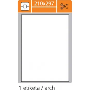 Kancelář Print etikety A4 pro laserový a inkoustový tisk / 30 archů - 210 x 297 mm (1 etiketa / arch)