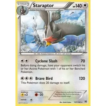 Sběratelská karetní hra Pokémon BKT 127/162 Staraptor - BREAKthrough Stav: Excellent, Verze: NORMAL