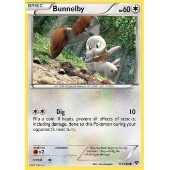Sběratelská karetní hra Pokémon XY 111/146 Bunnelby - XY Stav: Excellent, Verze: NORMAL