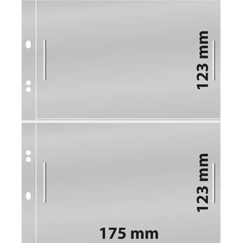 Obal pro sběratelský předmět Lindner Multi Collect - 2 kapsy (175 x 123 mm)