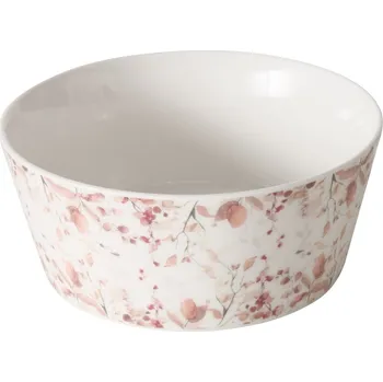 Boltze Home Miska s květinovým vzorem BERNADA, 500 ml, porcelánová