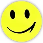 Reflexní samolepka smajlík velký žlutý