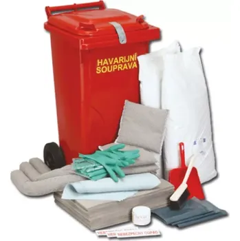 Havarijní souprava MOBILNÍ HAVARIJNÍ SOUPRAVA 120 L - UNIVERZÁLNÍ SORBENTY, TYP 2