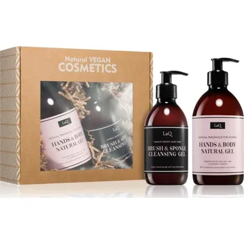 Kosmetický štětec LaQ Brush Italiana vyživující tekuté mýdlo na ruce a tělo 500 ml + čisticí mýdlo pro kosmetické štětce 300 ml