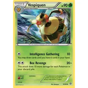 Sběratelská karetní hra Pokémon AOR 010/098 Vespiquen - Ancient Origins Stav: Excellent, Verze: NORMAL