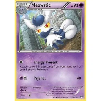 Karetní hra Pokémon BKP 059/122 Meowstic - BreakPoint Stav: Near Mint, Verze: REVERSE HOLO