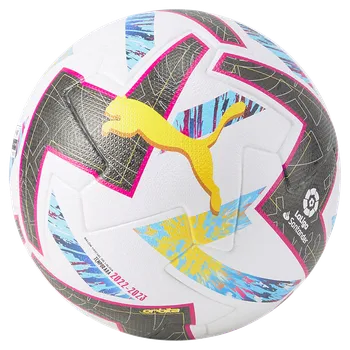 Fotbalový míč Puma Orbita LaLiga 1 FIFA PRO bílá/červená/modrá/černá UK 5