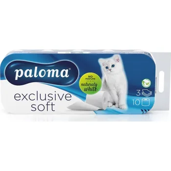 Toaletní papíry Papír toaletní Paloma Exclusive 3-vrstvý / 10 ks