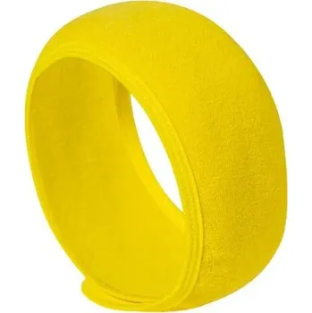 Čelenka Široká čelenka na vlasy | kosmetická čelenka | čelenka na odličování - Tmavě žlutá