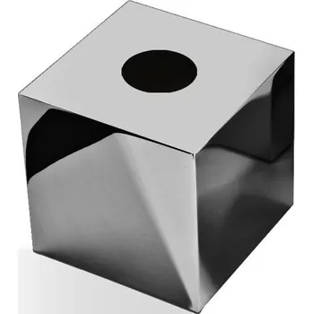 Zásobník na papírové ručníky Decor Walther, Box na kapesníky Mikado čtvercový s povrchovou úpravou PVD chrom-černý - Formadore