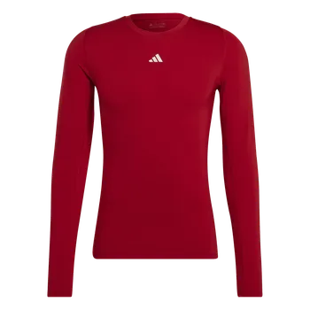 Pánské tričko Adidas Teamsport Techfit dlouhý rukáv červená UK L