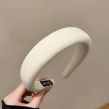 Čelenka Elastická čelenka do vlasů vintage styl | dámská čelenka, vlasové doplňky - Bílý