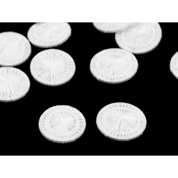 Knoflík Knoflík nitěný pro ložní povlečení velikost 24; 26" Varianta: 2 (26") bílá, Balení: 10 ks