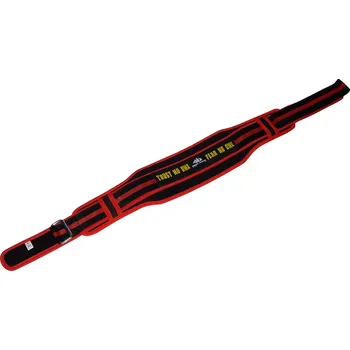 Opasek na cvičení Nylonový opasek fitness dvouvrstvý Amerigo vespucci - červená L