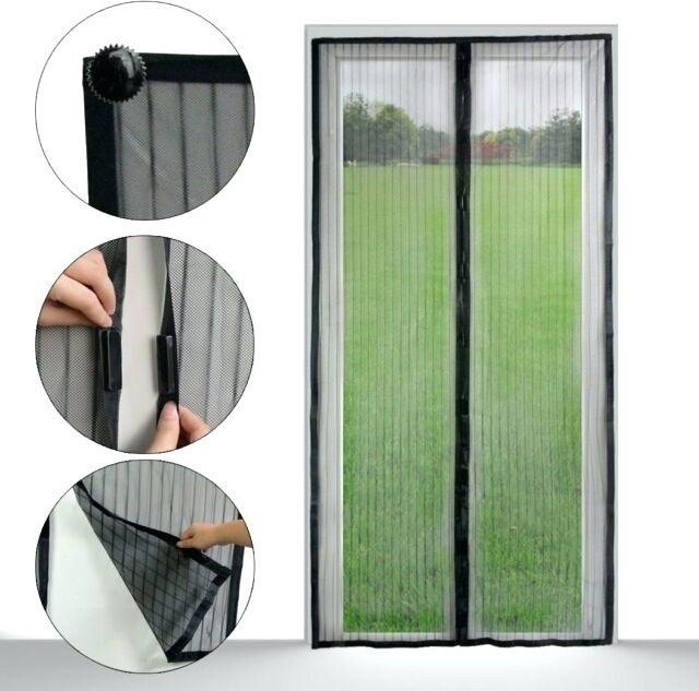 J.A.D. Tools Síť proti hmyzu 218x96cm do dveří,magnetická,černá PE
