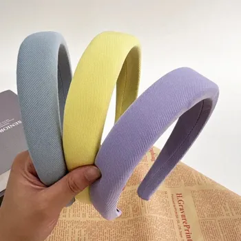 Čelenka Elastická čelenka do vlasů vintage styl | dámská čelenka, vlasové doplňky - modrá žlutá fialová