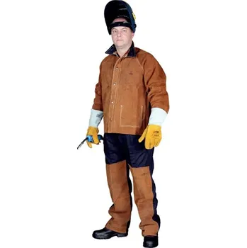 Svářečka Svářečské kožené kalhoty a kabát MOST velikost L