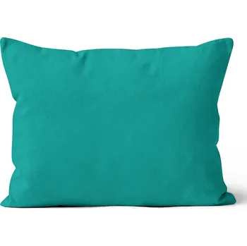Povlak na dekorativní polštářek Mikroplyšový povlak na polštář 50x70 cm Smaragdový