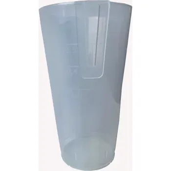 Jednorázové nádobí PP kelímek s klipem 0,5 l extra pevný, transparentní