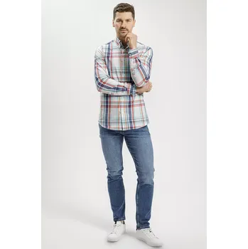 Pánské džíny Pánské jeans CROSS JEANS Greg Mid Blue C132-073 Velikost: W38 / L30