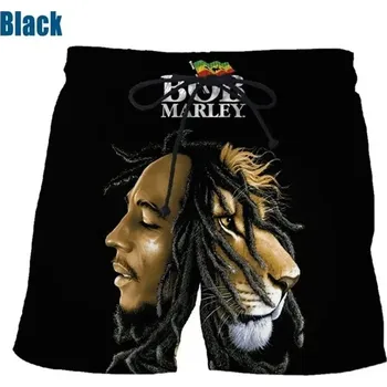 Pánské kraťasy Unisex šortky s 3D potiskem Bob Marley Velikost: 3XL, Barva (Varianta): PZM14655