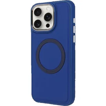 Pouzdro na mobilní telefon Odolný silikonový kryt s MagSafe pro iPhone 15 Pro Max - tmavě modrý