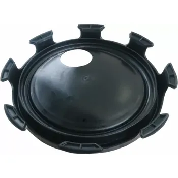 HORNÍ VÍKO ČERNÉ K ZAHRADNÍM SUDŮM DEH 500 - 1000 L VČ. STÍKA DO OTVORU PRO NAPOUŠTĚNÍ